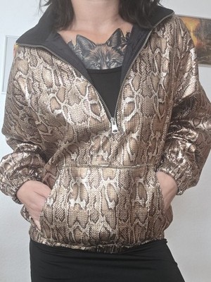 Jacke ''Snake Sequin Overhead Festival Jacket Bronze'' MISSGUIDE