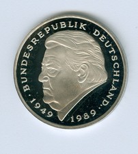 BRD  2 DM F.-J. Strau&szlig;  PP  (W&auml;hlen Sie unter: 1990-2001 und DFGJ bzw. ADFGJ)