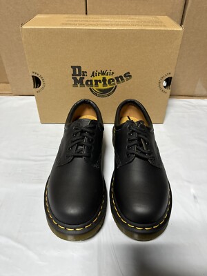 MARTENS 8053 Leather Platform Casual Shoes Unisex Size M6/W7 Black 