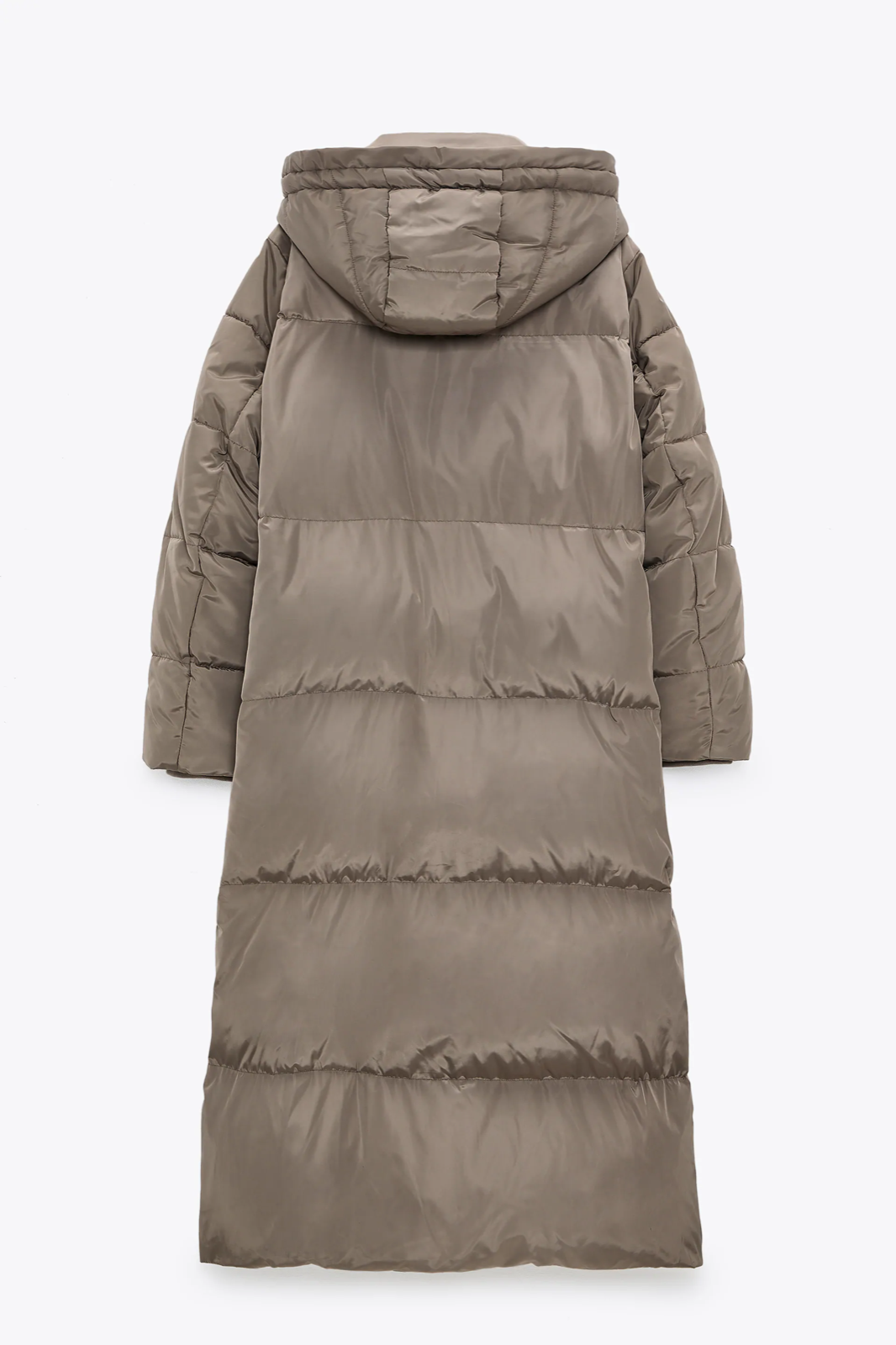 Wind Protection Puffer Coat Beige Taupe 