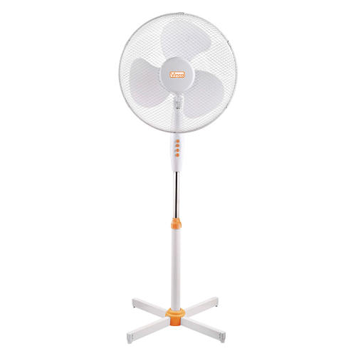 45W oszillierender Standventilator mit 3 Geschwindigkeiten Ø 40 cm weiß - Bild 1 von 2