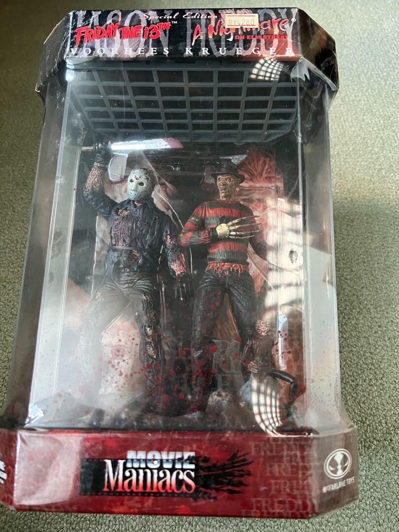 Mcfarlane Toys MOVIE Maniacs FREDDY & JASON Action Figure