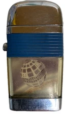 VINTAGE SCRIPTO VU-LIGHTER “BELL SYSTEMS TELSTAR SATELLITE“ ADVERTISING LIGHTER