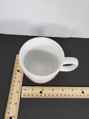 Starbucks Pink Striped Stainless-Steel Bottom 10 oz Coffee Mug Cup 2007 |  eBay