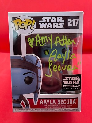 AMY ALLEN signed Autogramm Funko Pop STAR WARS in Person autograph ACOA AAYLA