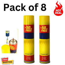 8 X 300ML Clipper Universal High Quality Butane Gas Lighter Refill Fluid Fuel