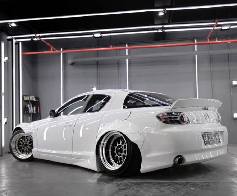 For Mazda RX8 SE3P Carbon Fiber RBstyle Rear Trunk Duckbill Spoiler Wing Lip eBay