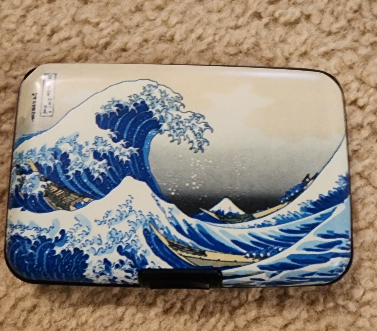 ◎FELLO◎ Wave Card Wallet Silver The Great Wave Card Wallet | eBay