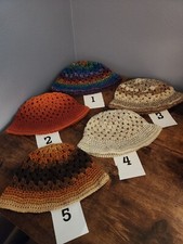 Trendy New All Seasons Crochet Unisex Bucket Hats Your Choice