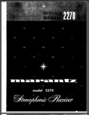 Marantz Model 2270 Stereophonic Receiver Service Manual 44 pages comb bound