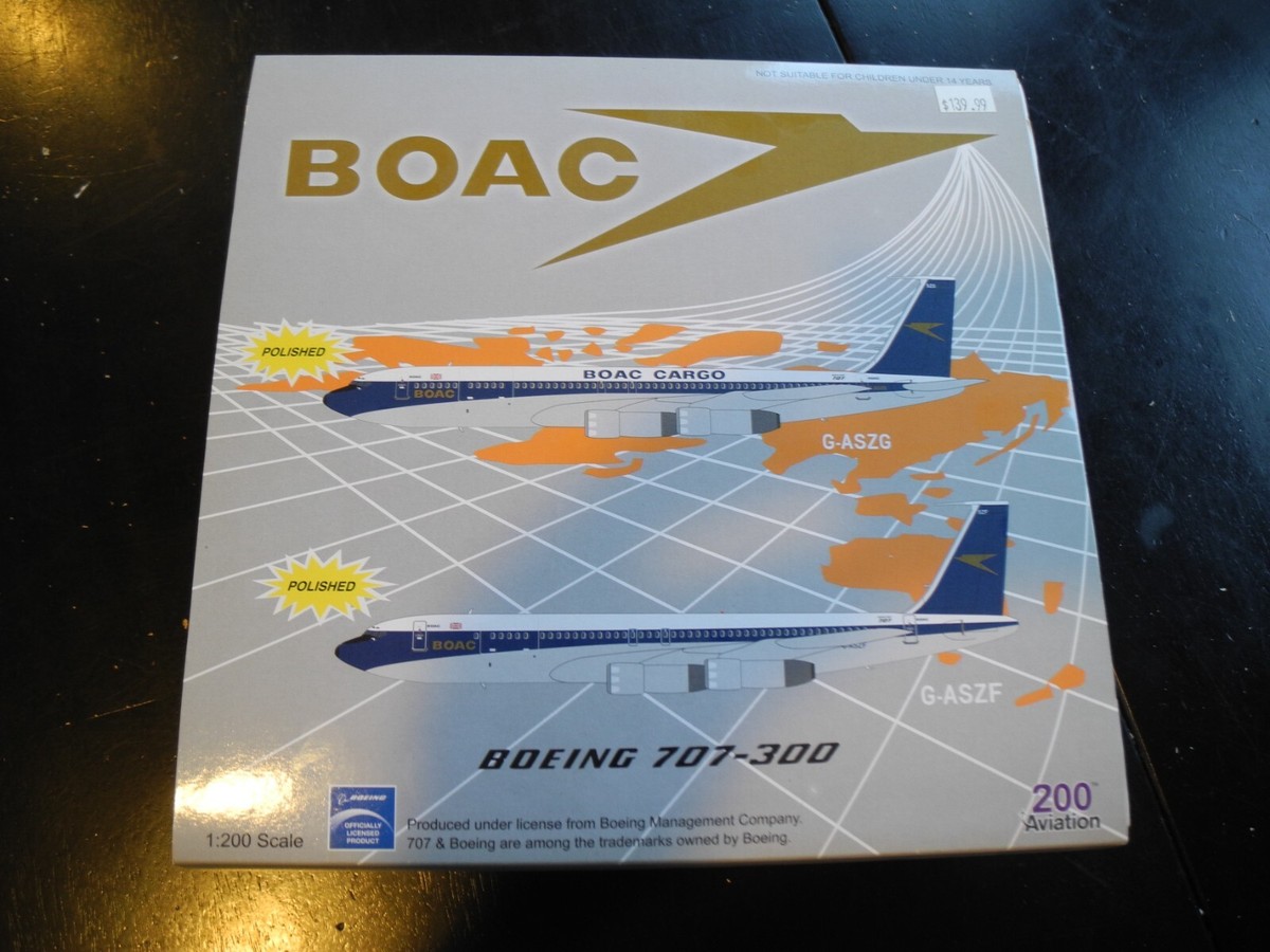 VERY Rare AVIATION 200 Boeing 707, BOAC, 1:200, MIB | eBay
