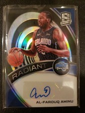 2019-20 Panini Spectra Radiant Signatures /99 Al-Farouq Aminu #RS-AFA Auto