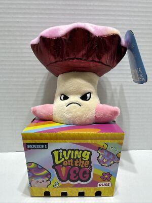 Living On The Veg #11 Grimsby Pink Top Plush Mushroom 2022 Fun Guy/Russ Series 1