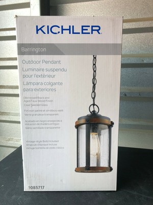 Kichler Barrington Rustic Seeded Glass 
