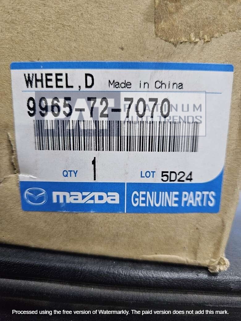 GENUINE MAZDA 3 2012-2013 ALUMINUM ALLOY WHEEL 17x7 [1 PIECE ONLY