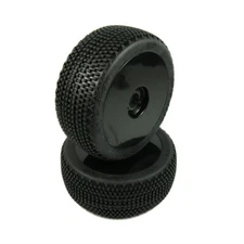 Performa Gridlock V2 1:8 Mounted Tire (Red Compound) (Black Carbon Wheel) 1pr