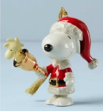 Lenox Peanuts Snoopy Ringing Bell Ornament #894766 NEW IN BOX