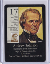 1992 CSPAN LITTLE DEBBIE PRESIDENTS WIFES #17 ANDREW JOHNSON ID5