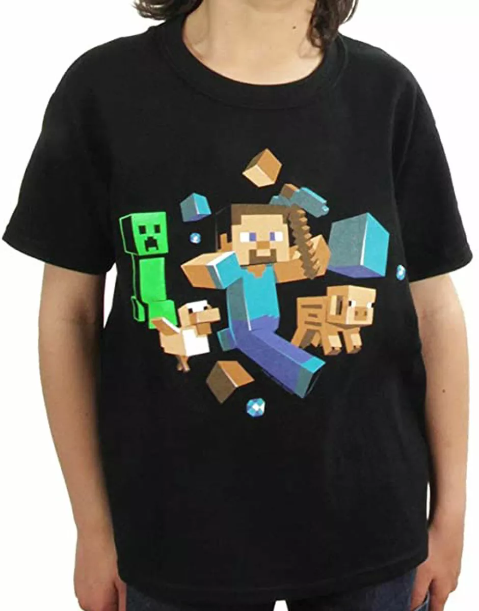 Minecraft t 2024 shirt boy
