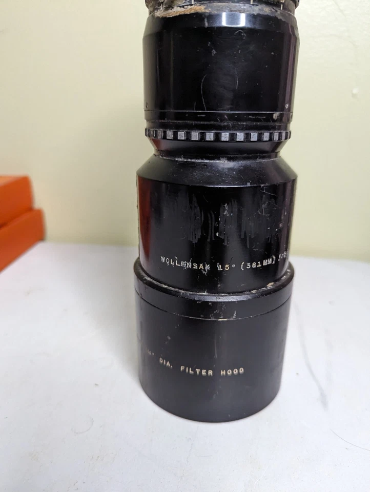 *PARA REPUESTOS* Lente teleobjetivo Wollensak Pro-70, 15 pulgadas f/5,6 Raptar COMO ESTÁ Foto 2 de 4