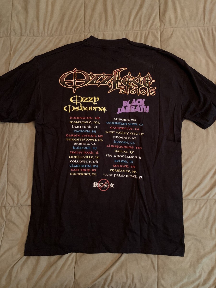 Authentic OZZFEST 2005 2-Sided Black T-SHIRT Medium ozzy osbourne