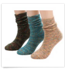 3 Pairs Women's Super Soft Fuzzy Cotton Wool Blend Crew Socks Size 5-9 New 