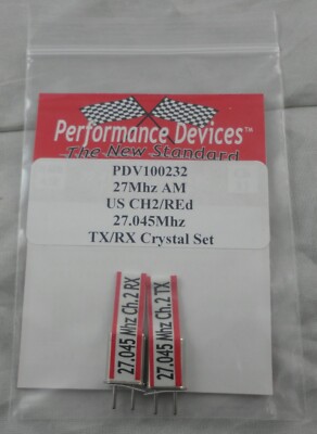 27Mhz AM Universal Receiver/Transmitter Crystal Set CH02 27.045Mhz Red