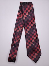 Covington Mens Formal Necktie 58"Lx3.5"W Black/Red Neck Tie