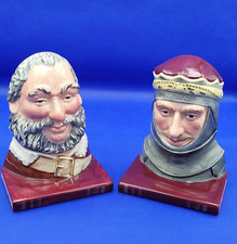 Royal Doulton Grande Personaggio Toby Brocca Fermalibri Enrico V D7088 Falstaff D7089
