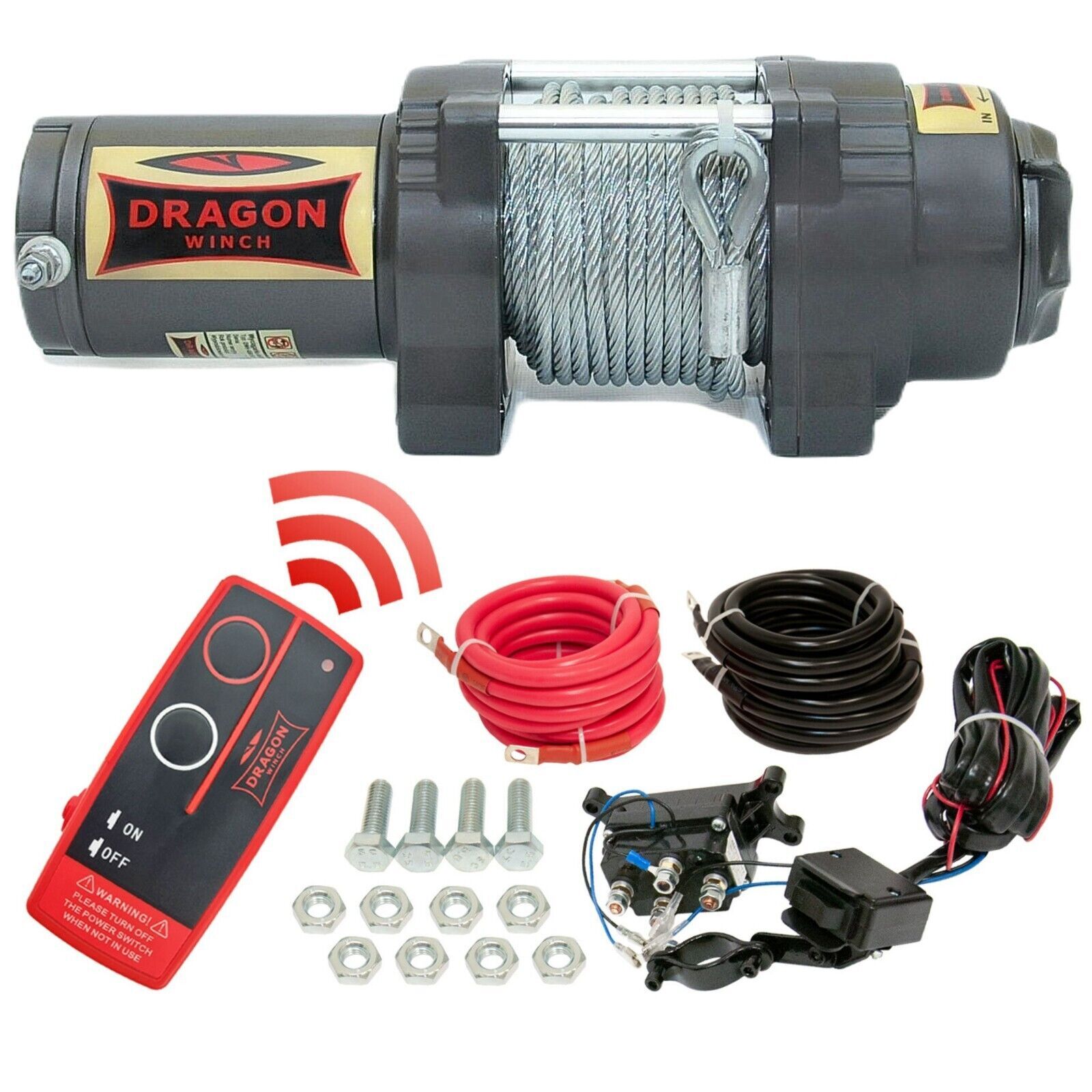 Dragon Winch Verricello Elettrico Highlander 4500lbs 2041kg 12V | Cavo...