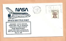SHUTTLE PORT BEECHCRAFT 1st LANDING KSC MAY 21,1976  KSC CENTENNIAL SPACE NASA