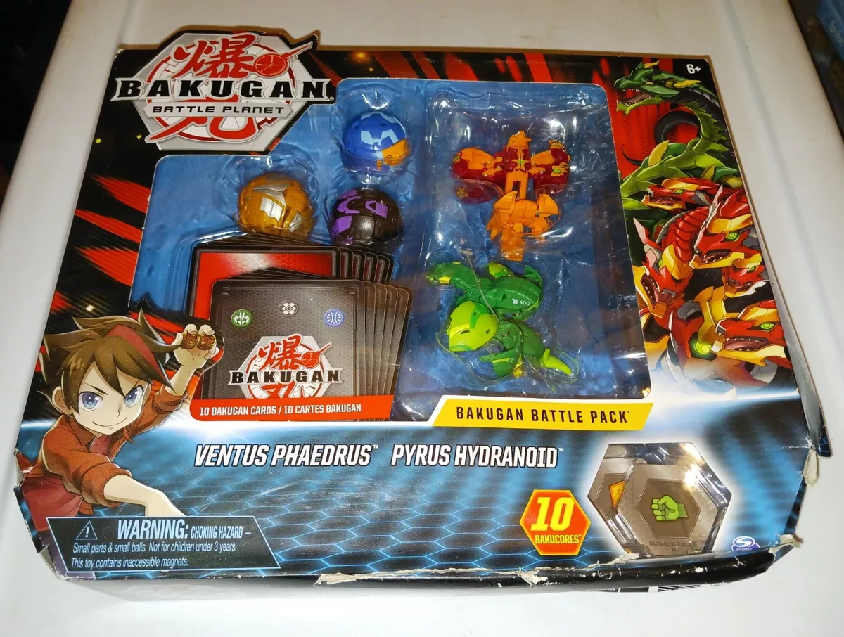 Bakugan Battle Pack Ventus Phaedrus Pyrus Hydranoid Figues Cards Ultra NIB  READ