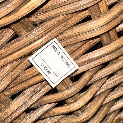Panier Creel pêcheur à la mouche vintage Edgewater Lodge avec