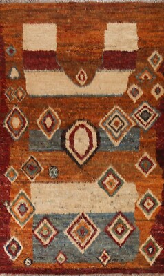 Soft Plush Geometric Moroccan Berber Area Rug Wool Handmade 7x10 Oriental Carpet
