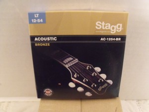 Conjunto de cuerdas de guitarra acústica de bronce Stagg LT 12-54  AC-1254-BR Nuevo Sellado | eBay