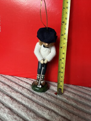 Zims Nutcracker Putting Grandpa Golfer 14'' Limited Edition Collectible 1999 VNC