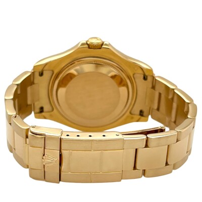 Rolex Yacht-Master 35mm Blue Dial Yellow Gold Oyster Watch