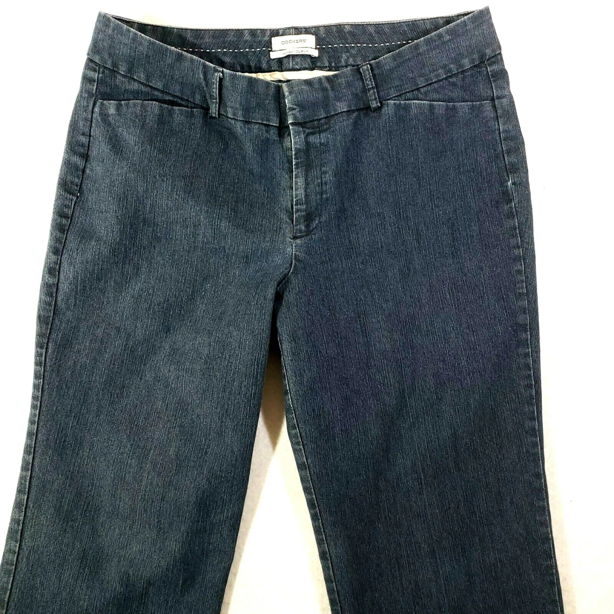 Dockers Mid Rise Curvy Jeans 10 Short Women s Stretch Metro Pant Blue