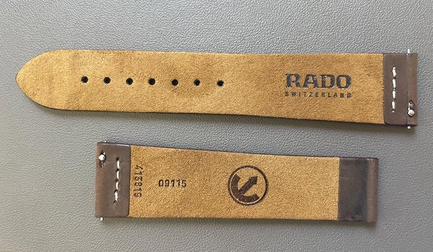 Correa de cuero RADO 77 09115 Captain Cook 21 mm banda liberación rápida barras de resorte Foto 2 de 3