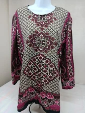 Momentum Brand 1-Peice Brown Pink Size  Large Kurta Kameez Top