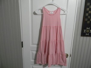 Hanna Andersson Dress and Matching Cardigan  130 140 LN