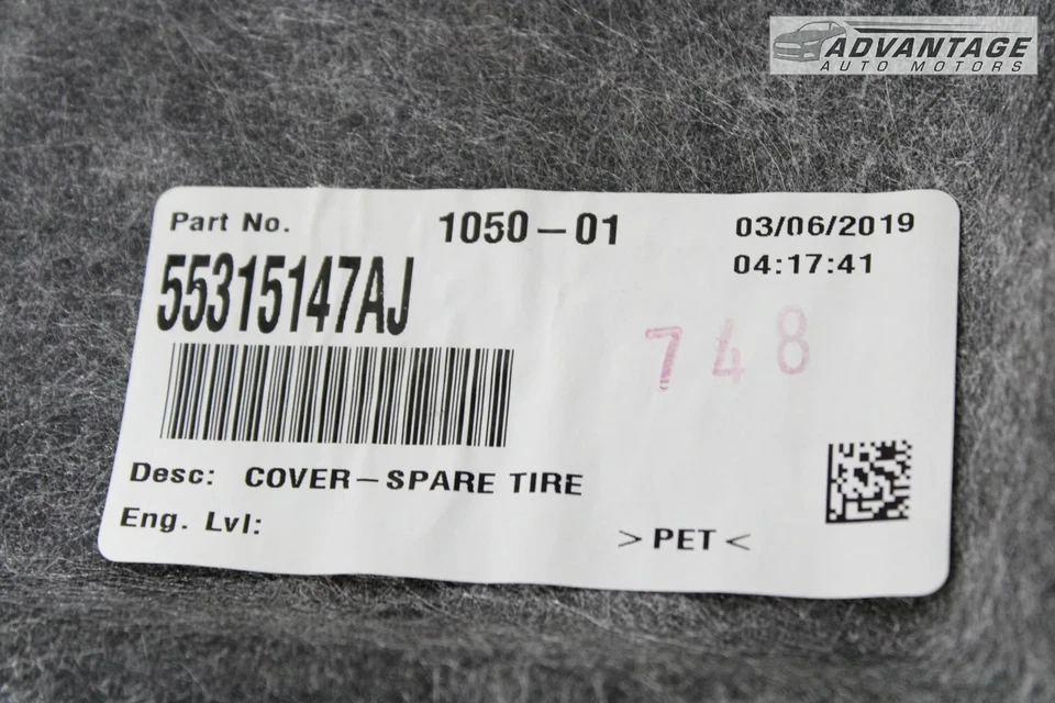 CHRYSLER 300 2011-2023 MALETERO TRASERO CARGA REPUESTO PANEL PISO ALFOMBRA CUBIERTA OEM Foto 4 de 4