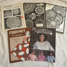 *Crochet Books - Vintage - Lot Of 5 Books