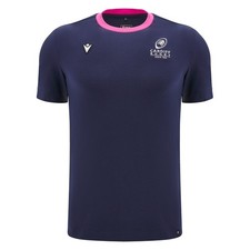 Image of Macron Cardiff Rugby 2024/25 Mens Cotton Rugby T-Shirt Navy (Sizes S -5XL)