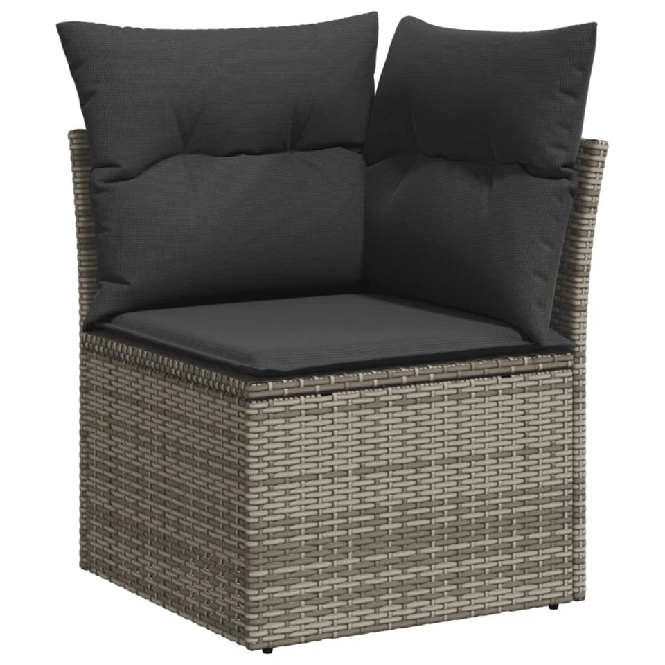 Garden Sofa Grey PE rattan Single Modular Garden Sofa Square - Image 2 of 4