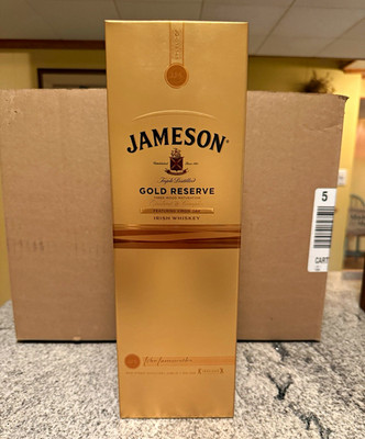 Jameson Gold Reserve Irish Whiskey 750ml Empty Green Bottle w/ Gold Box