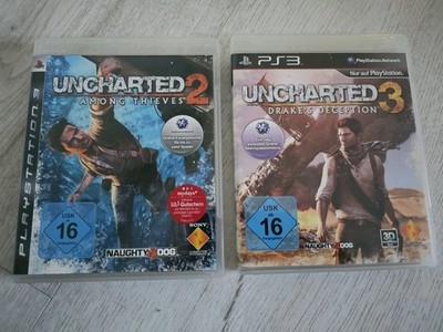 Uncharted 2-Among Thieves + 3 DRAKES Deception  (Sony PlayStation 3)