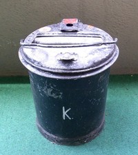 Alte Vintage Mülltonne * 35 l * Metall * robust * super als Dekoration