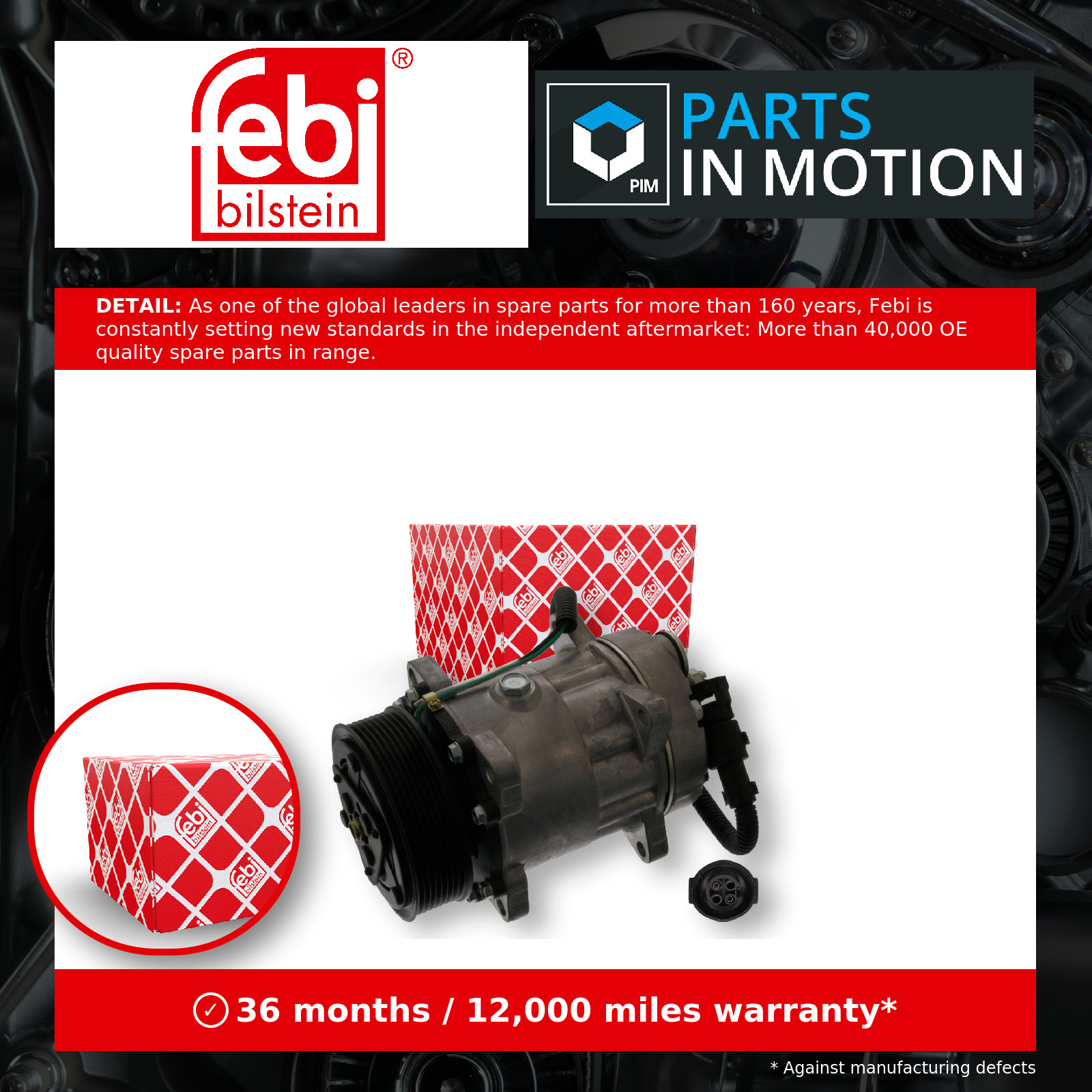 Air Con Compressor 44367 Febi AC Conditioning 1387322 1655301 Quality Guaranteed
