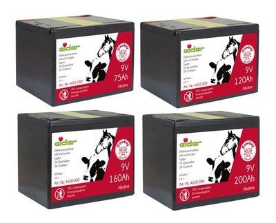 Weidezaunbatterie 9 V Alkaline Batterie Weidezaungerät Weidezaun Weidebatterie
